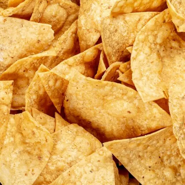 if you are wondering can dogs eat corn chips? then here is a close-up of corn chips.
